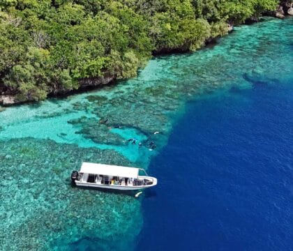Palau snorkeling charter boat