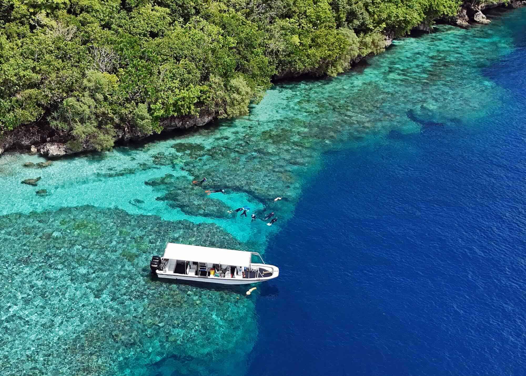 Palau snorkeling charter boat